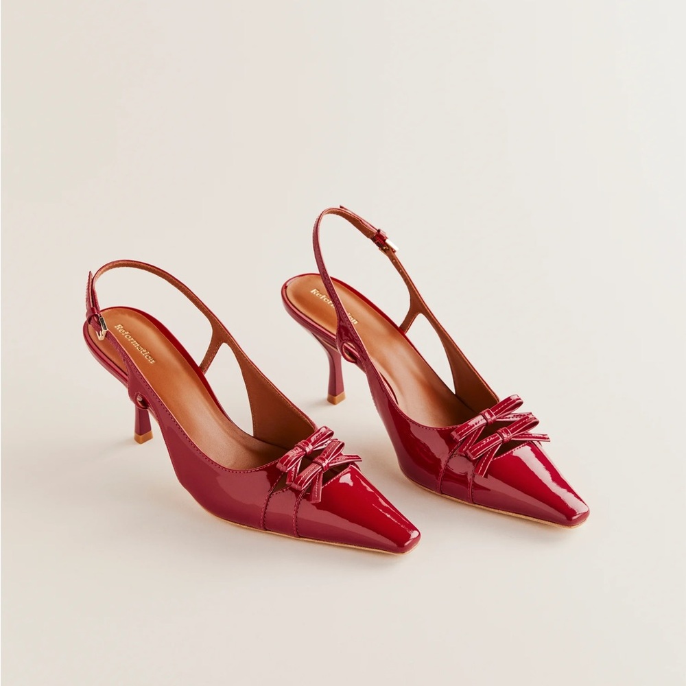 Noreen Slingback Pump in Scarlett Patent